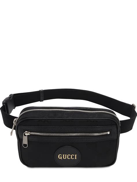 Gucci Off The Grid Belt Bag In Black GG ECONYL® 